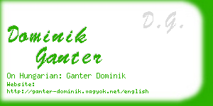 dominik ganter business card